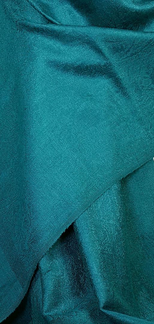 Paisley Pattern Pashmina Style Scarf – Lightweight, Stylish, Boho-Chic Fashion Accessory - Teal (P093-TLALL)