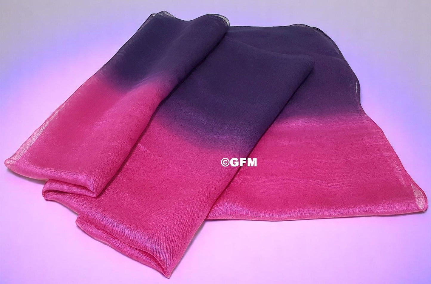 Two-Tone Silk-Cotton Blend Scarf - Purple Pink (DMSYSLK-JMNCRTGLB)
