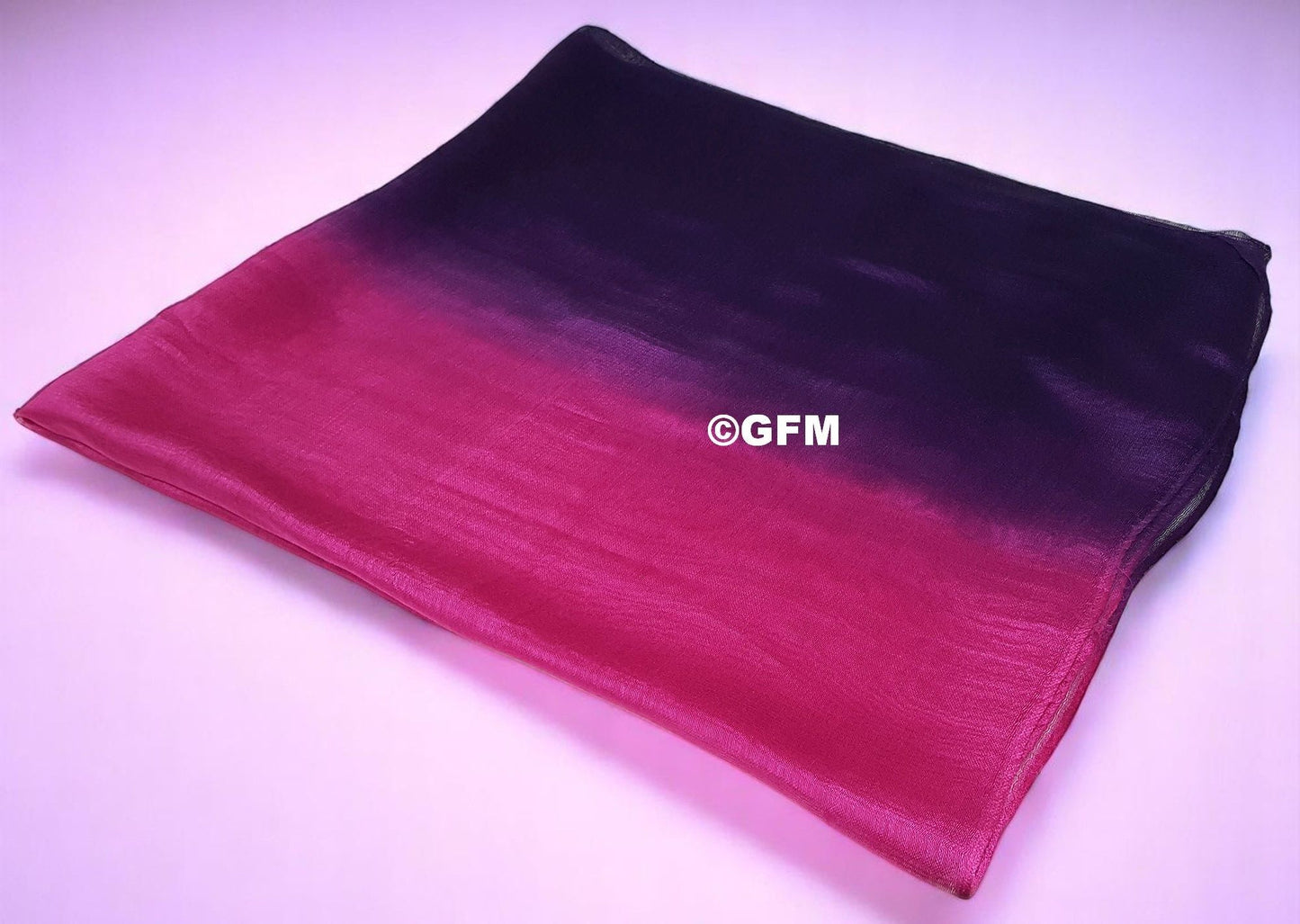 Two-Tone Silk-Cotton Blend Scarf - Purple Pink (DMSYSLK-JMNCRTGLB)
